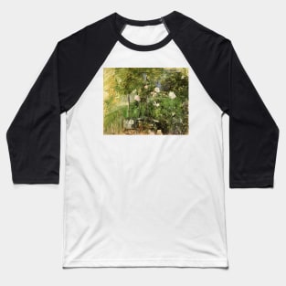 a corner of the rose garden - Berthe Morisot Baseball T-Shirt